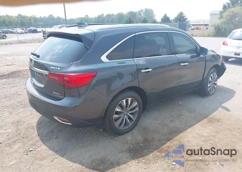 2015 Acura Mdx Technology Package из США, поврежденный, VIN 5FRYD4H49FB028796